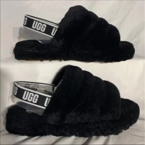 UGG Australia Fluff Yeah Slides in Black